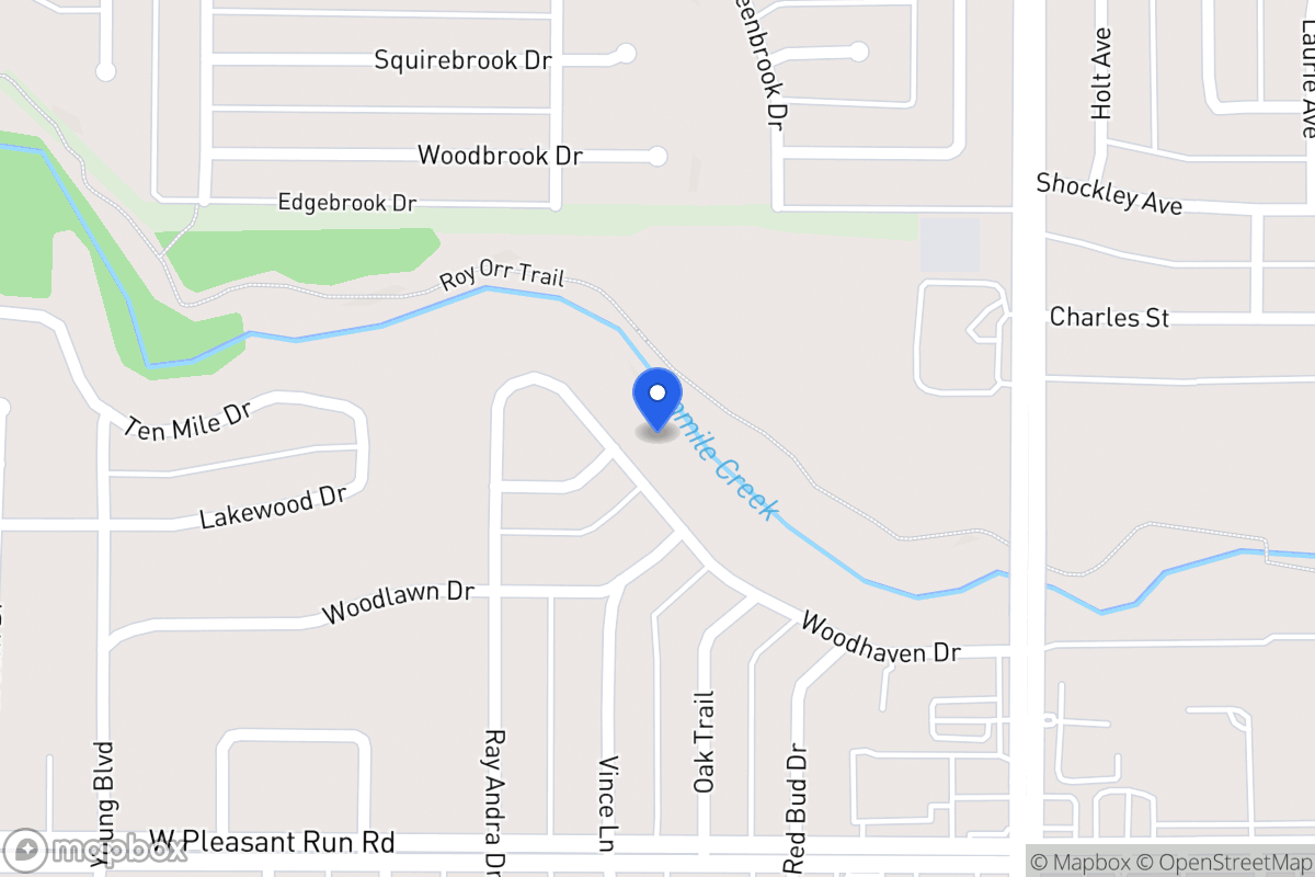 Map of 309 Woodhaven Dr