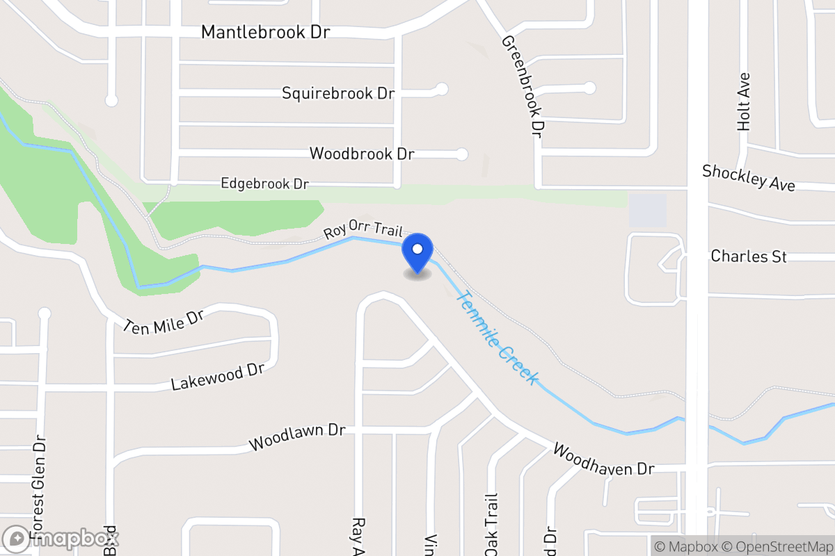 Map of 325 Woodhaven Dr