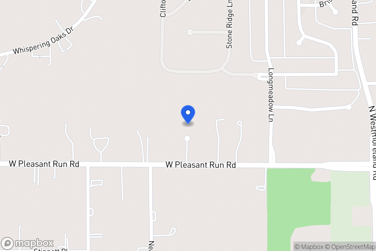 Map of 925 W Pleasant Run Rd