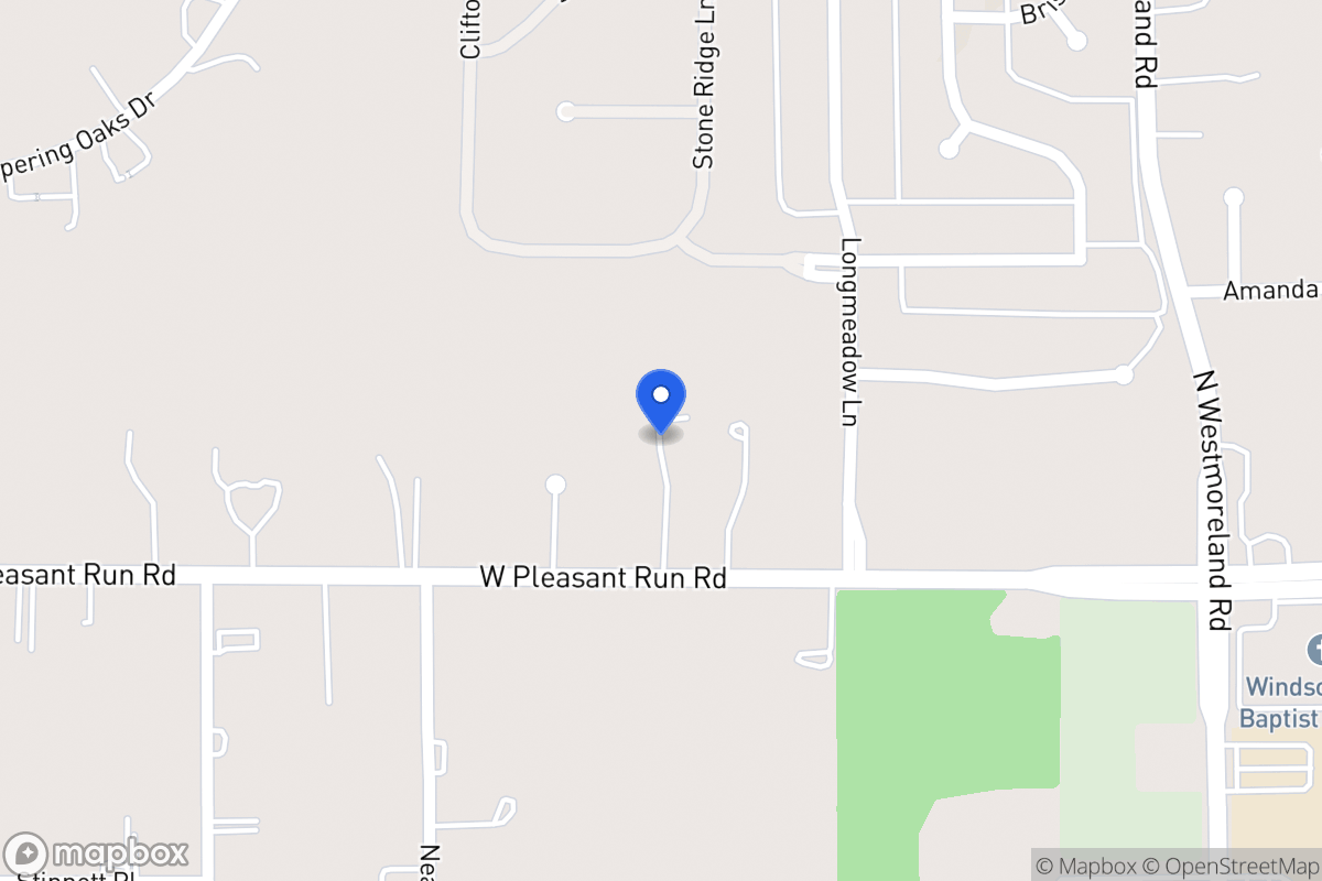 Map of 915 W Pleasant Run Rd