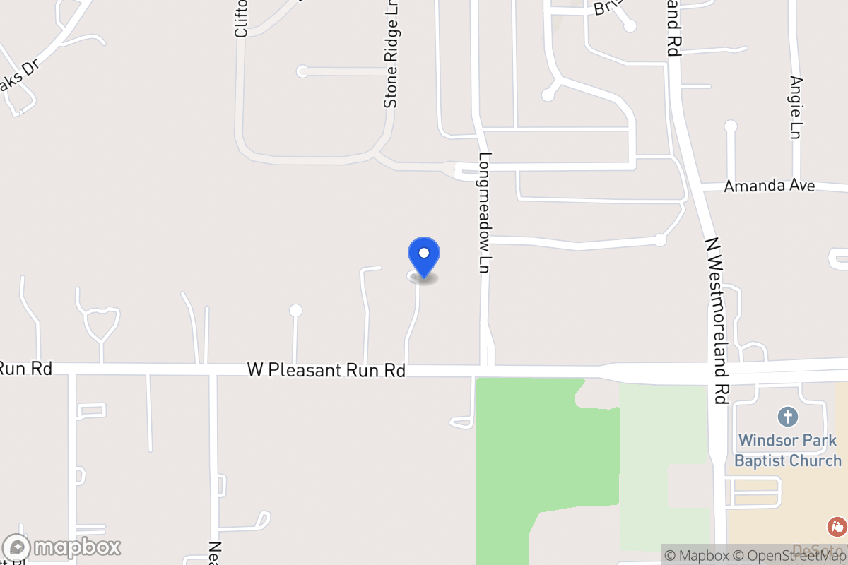 Map of 905 W Pleasant Run Rd