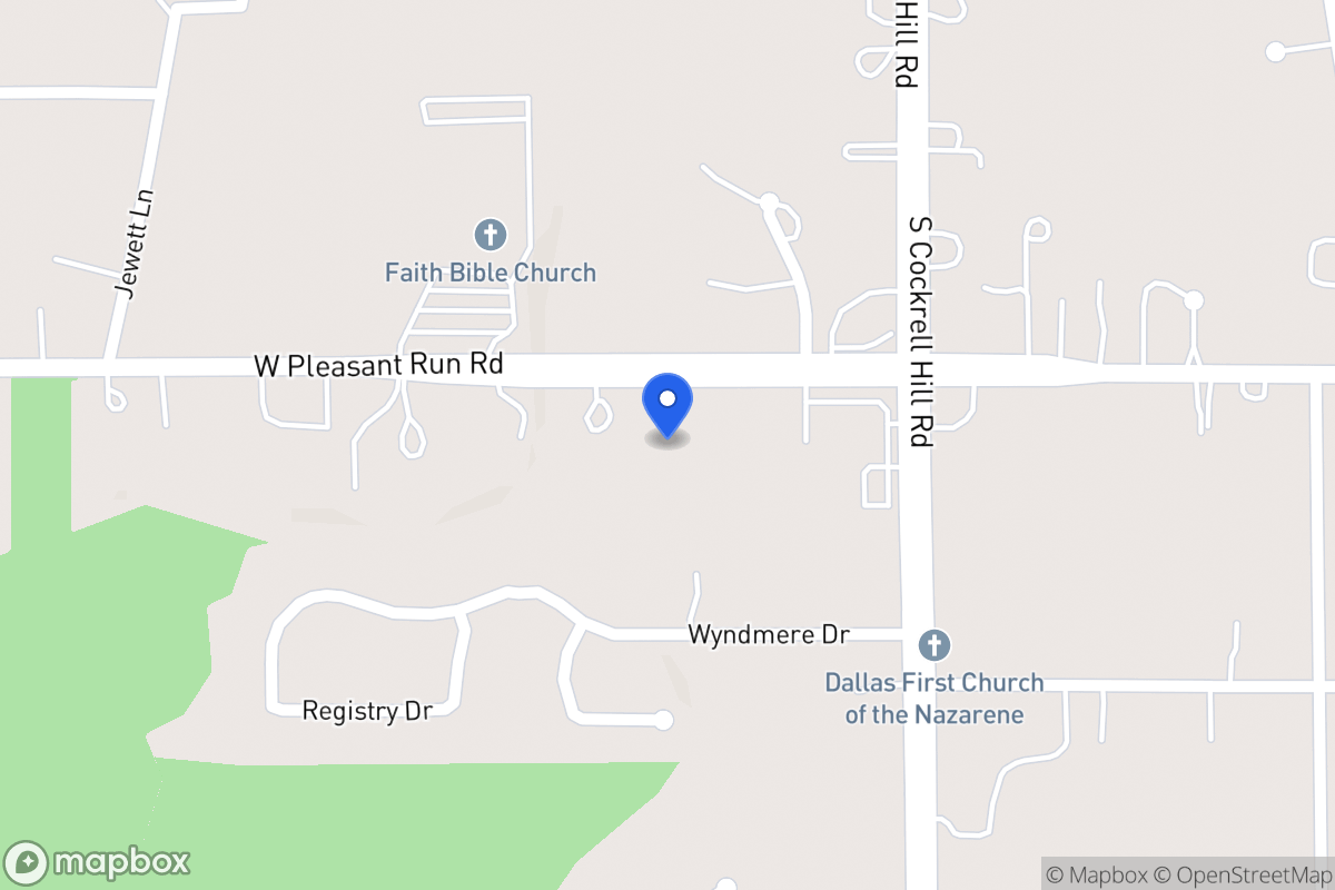 Map of 1406 W Pleasant Run Rd