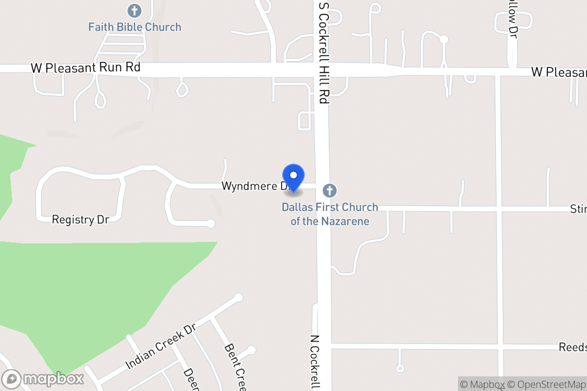 Map of 1304 Wyndmere Dr