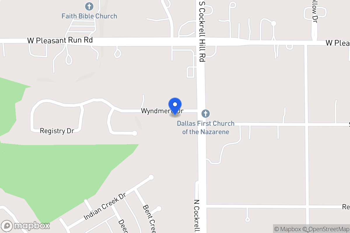 Map of 1308 Wyndmere Dr