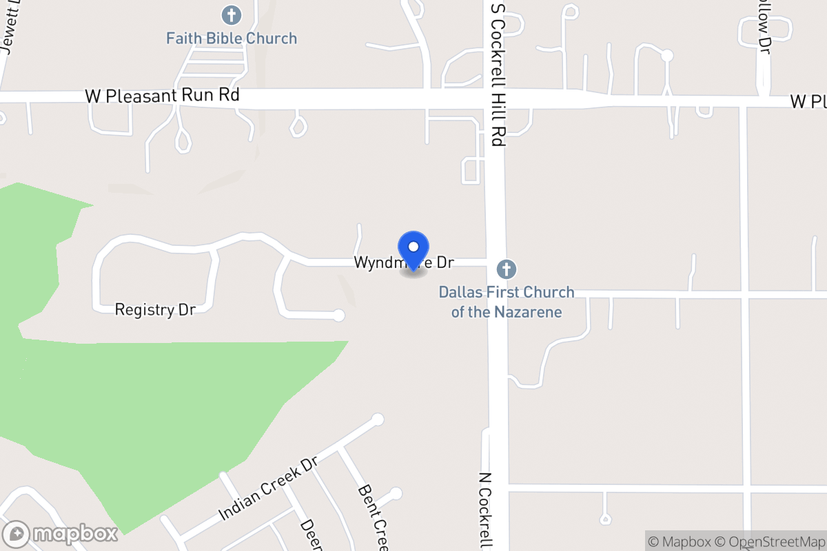 Map of 1312 Wyndmere Dr