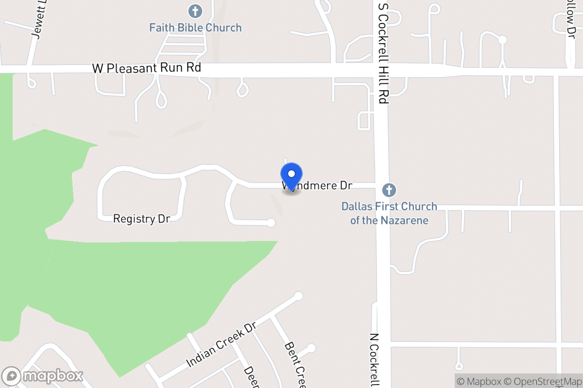 Map of 1400 Wyndmere Dr