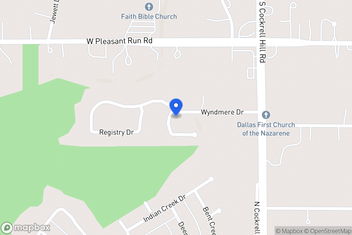 Map of 1412 Wyndmere Dr