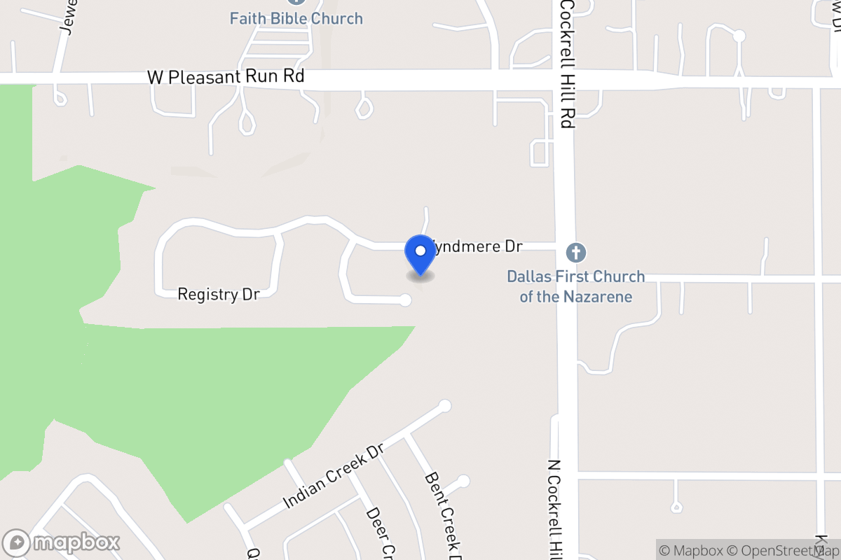Map of 1401 Waterford Ct