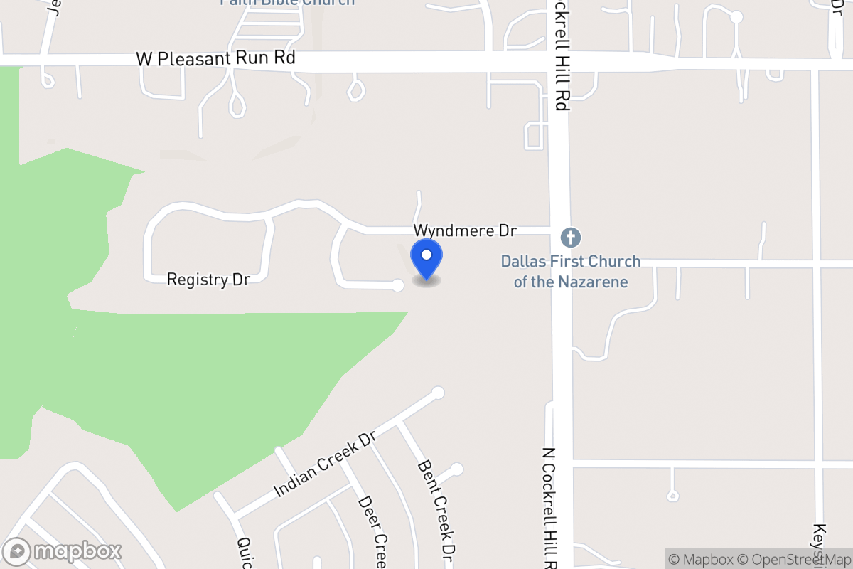 Map of 1400 Waterford Ct