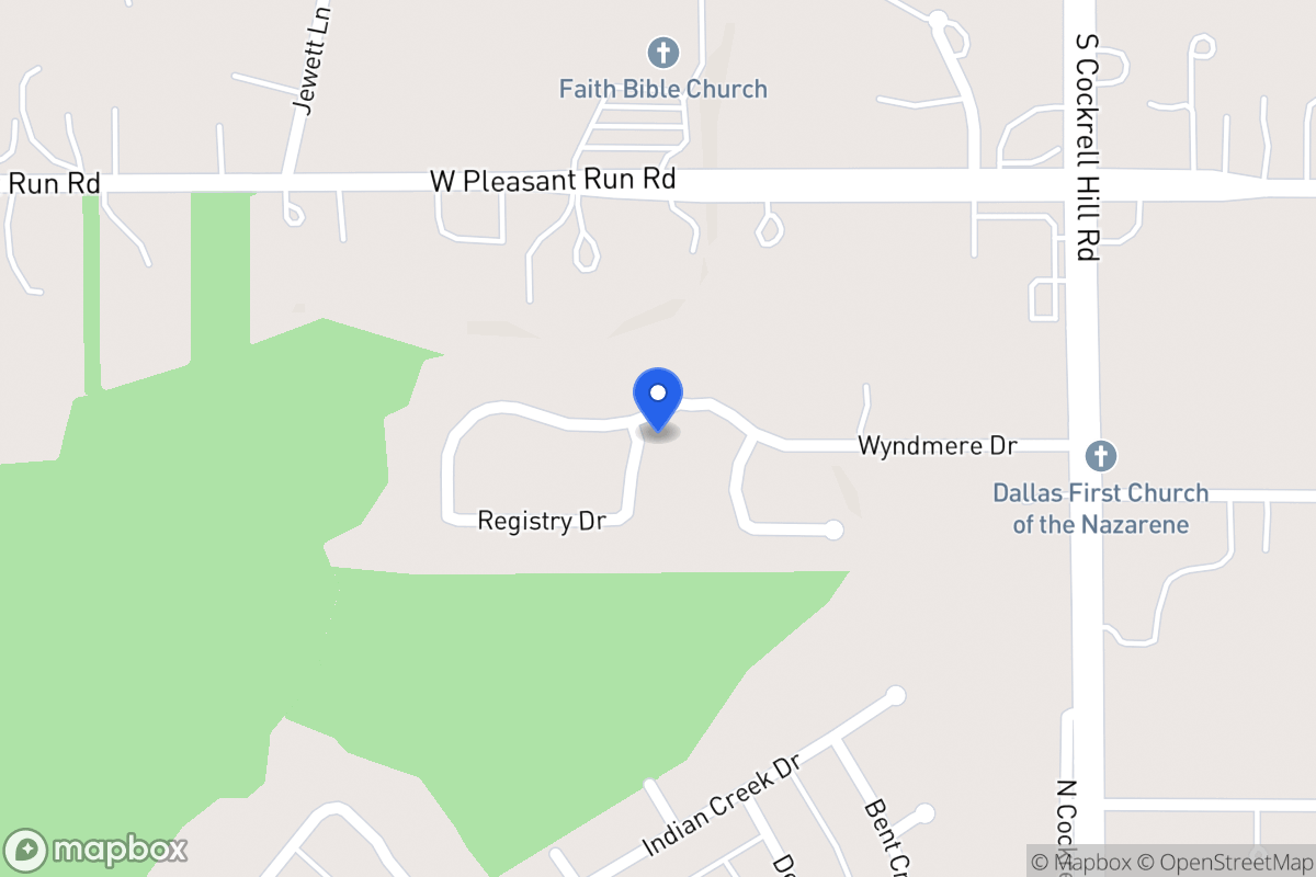 Map of 1424 Wyndmere Dr