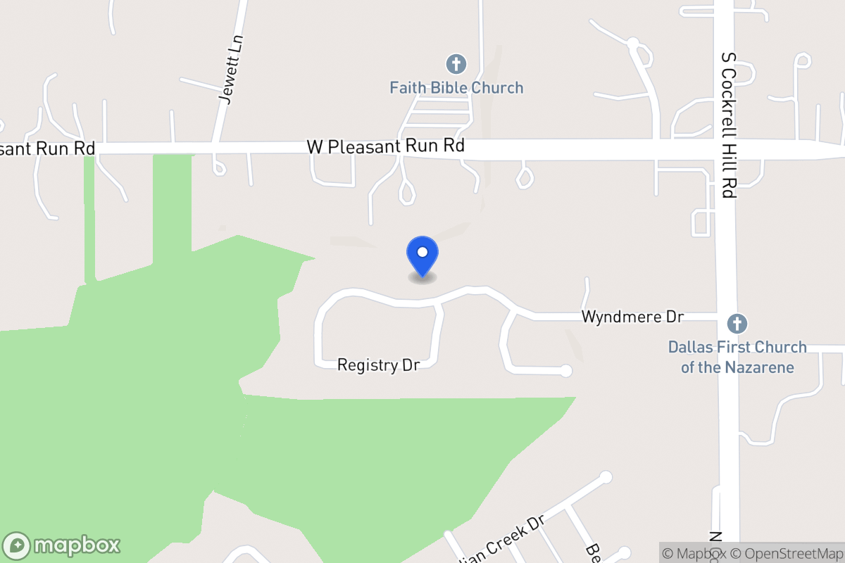 Map of 1501 Wyndmere Dr