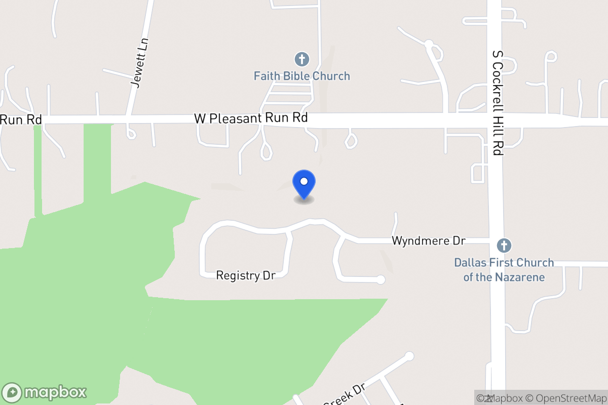 Map of 1419 Wyndmere Dr