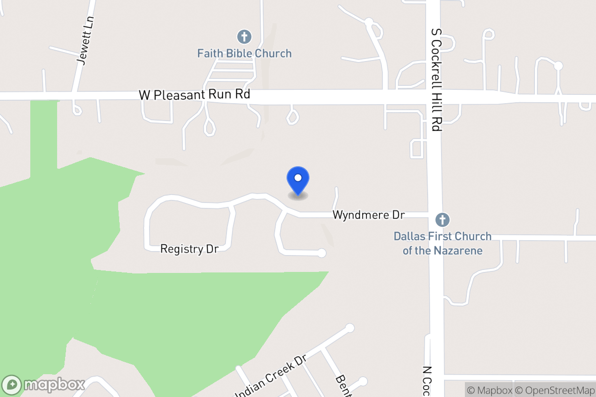 Map of 1411 Wyndmere Dr