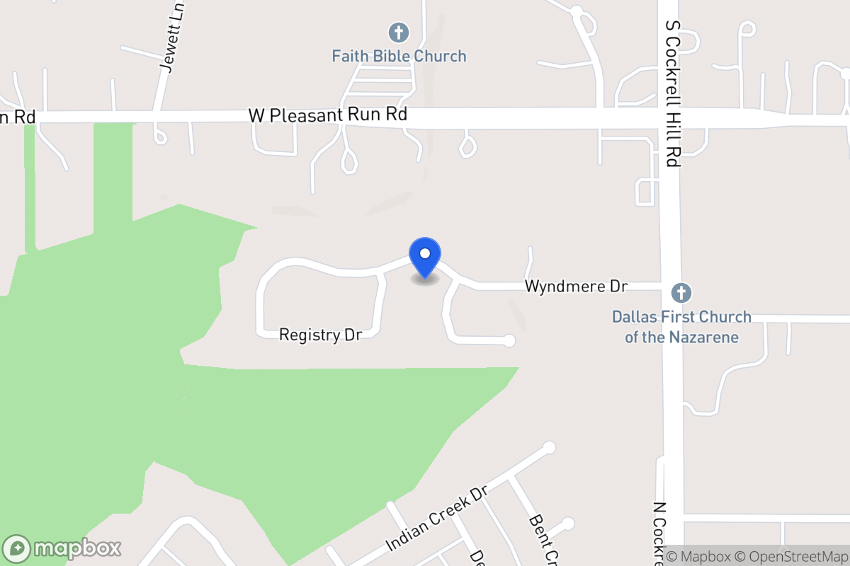 Map of 1420 Wyndmere Dr