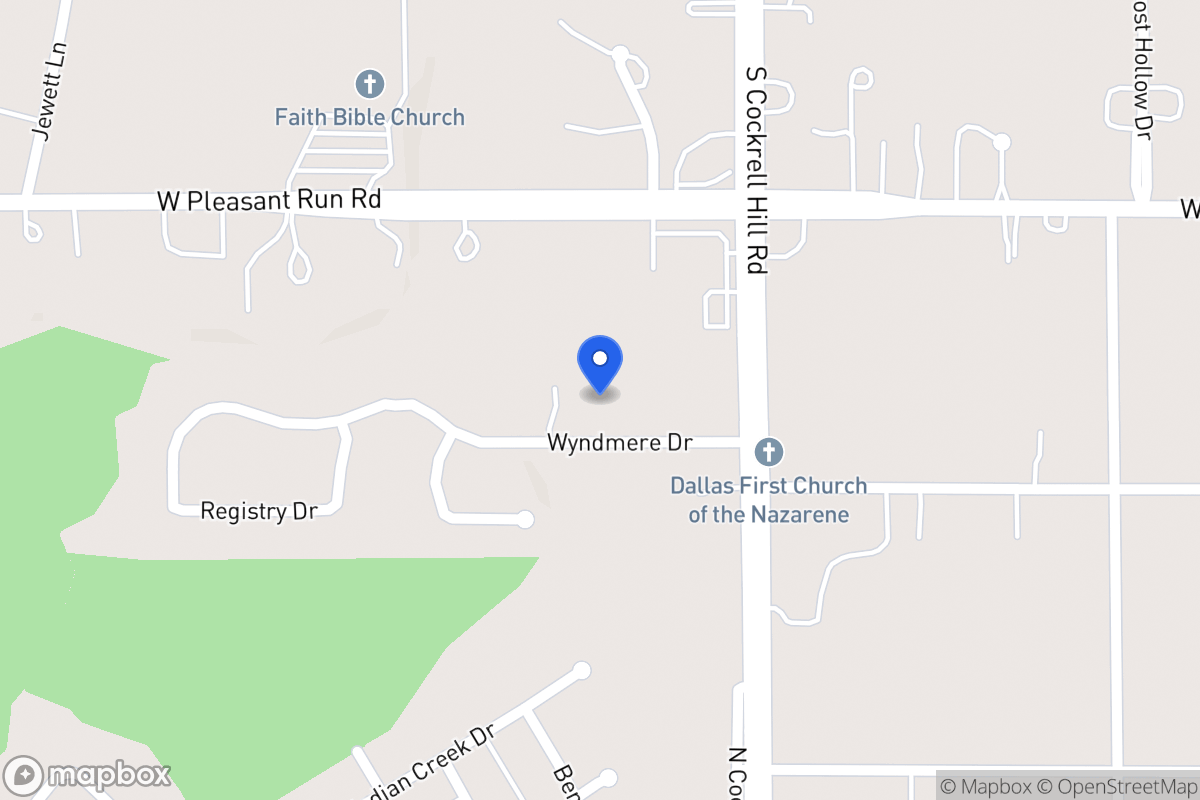 Map of 1317 Wyndmere Dr