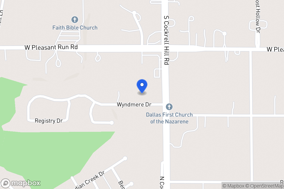 Map of 1309 Wyndmere Dr