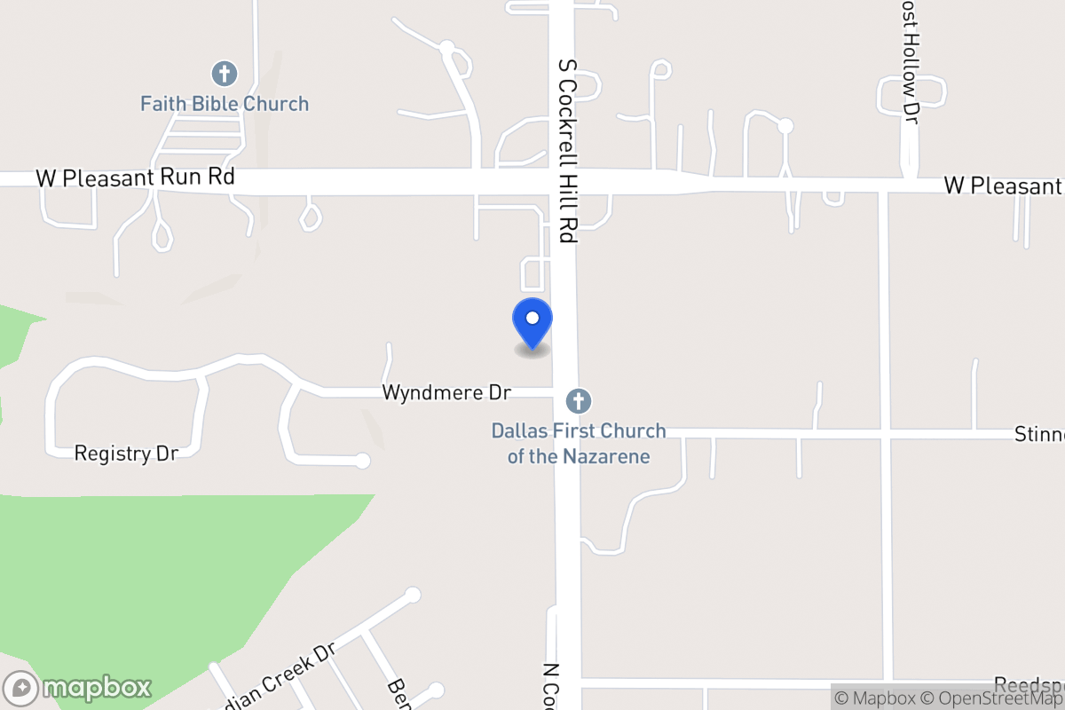 Map of 1301 Wyndmere Dr
