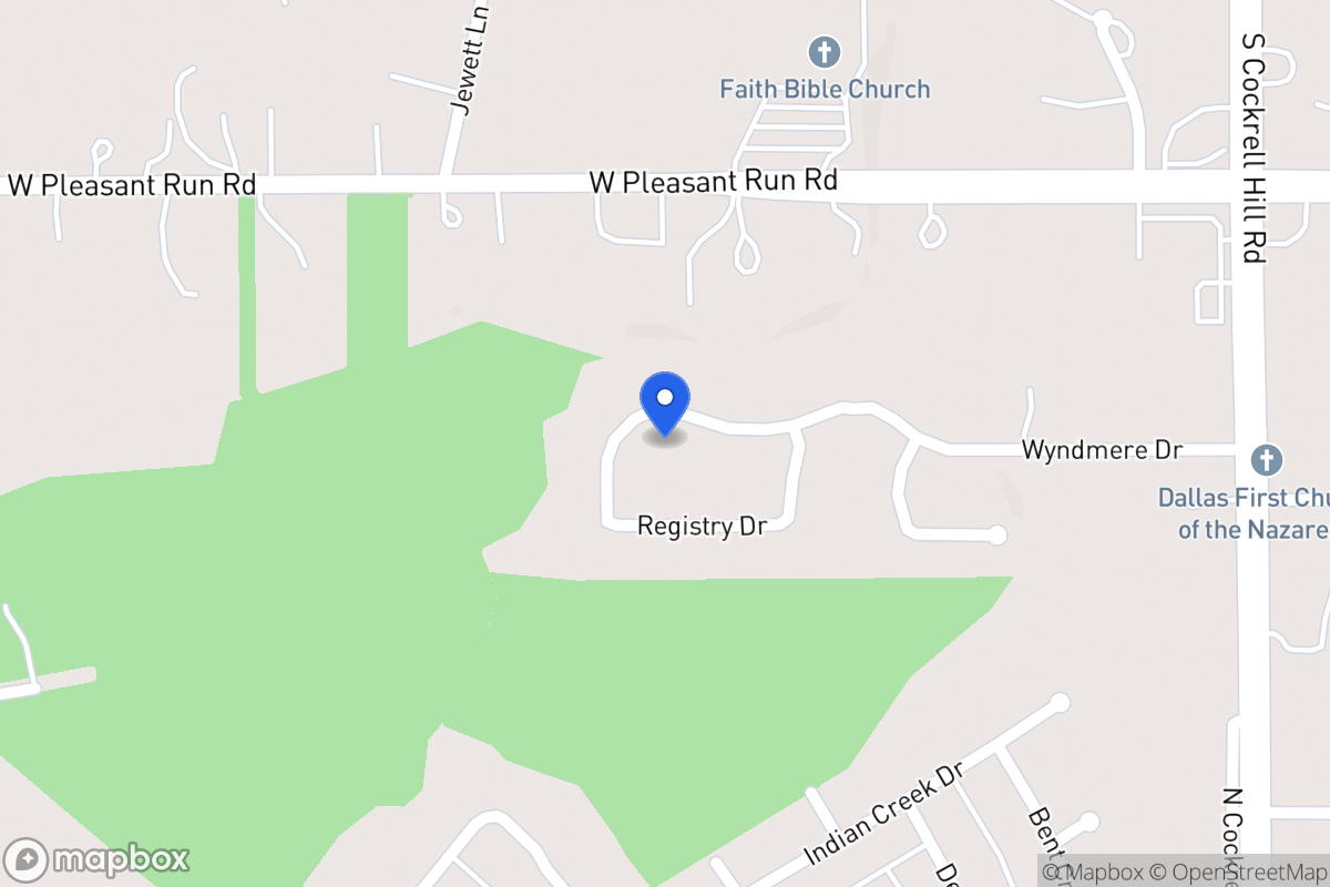 Map of 1512 Wyndmere Dr