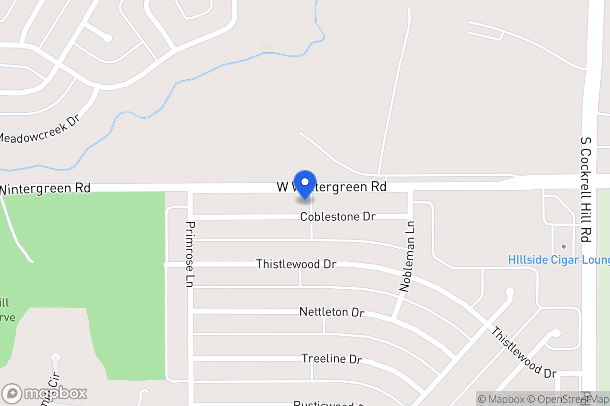 Map of 1501 Cobblestone Dr
