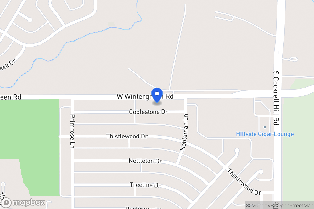 Map of 1417 Cobblestone Dr