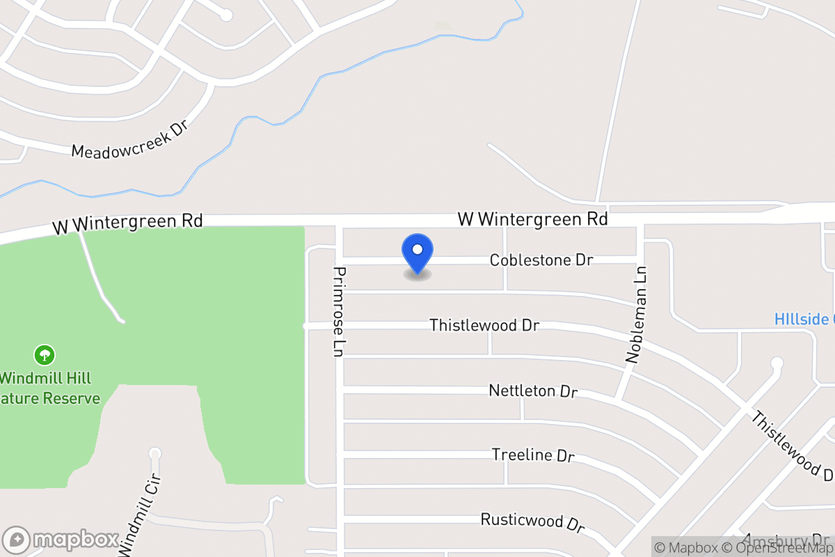 Map of 1520 Cobblestone Dr