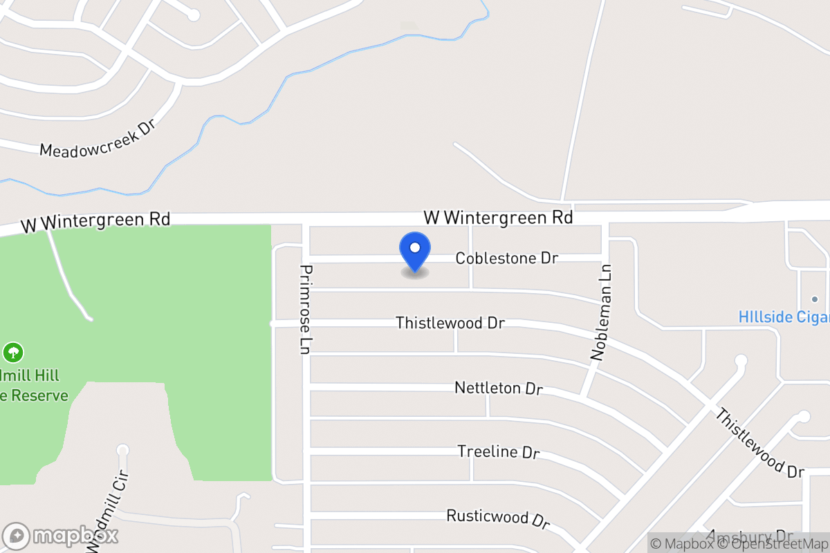 Map of 1512 Cobblestone Dr