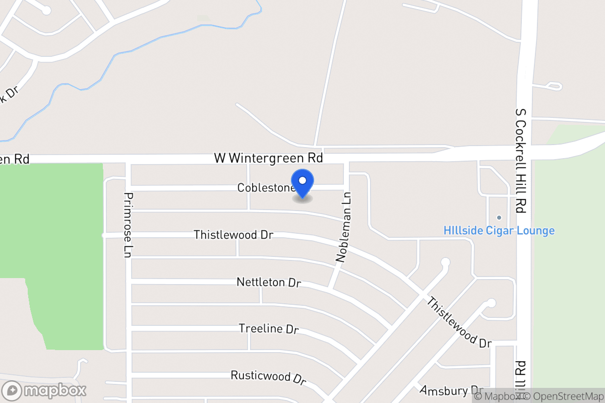 Map of 1412 Cobblestone Dr