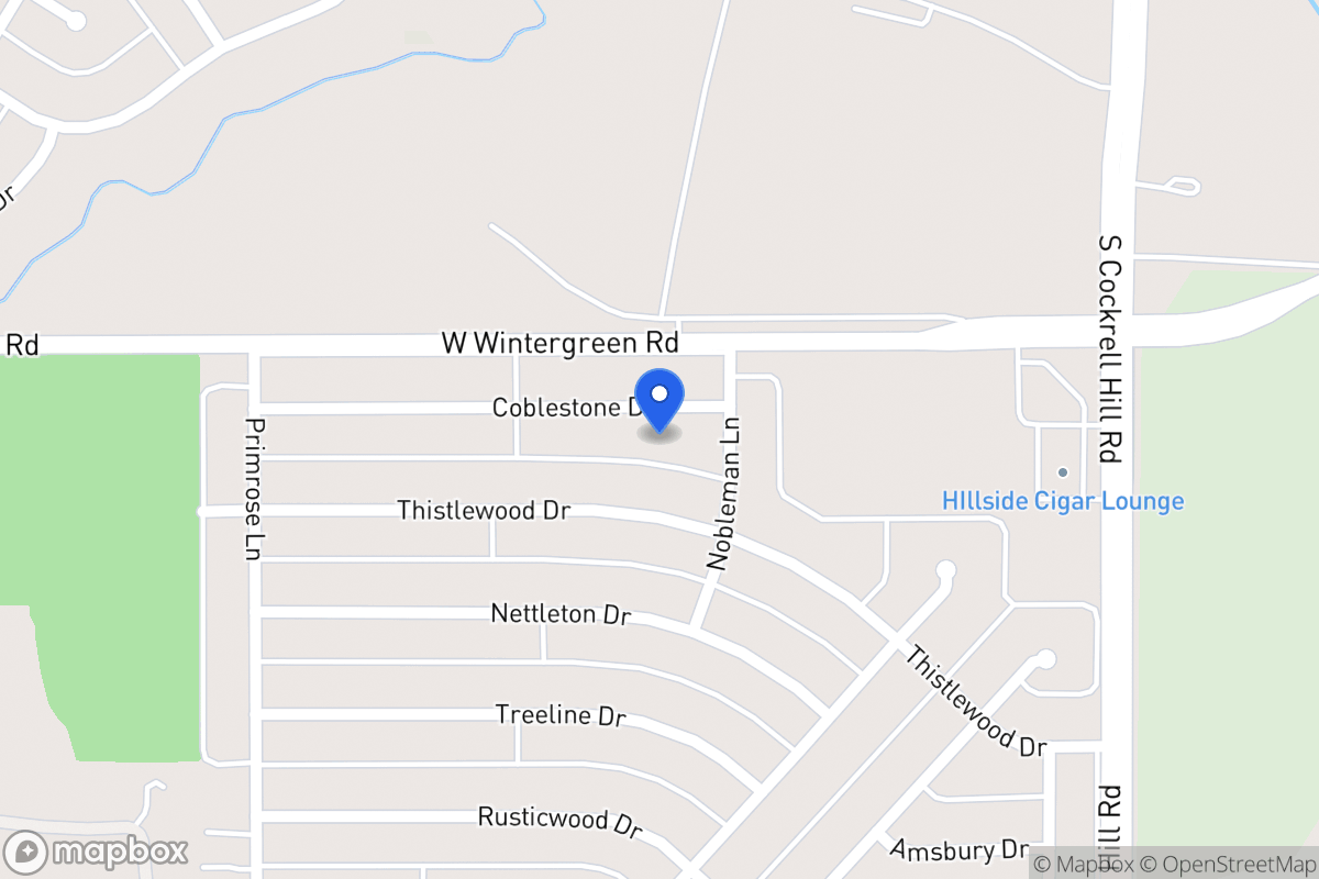 Map of 1408 Cobblestone Dr