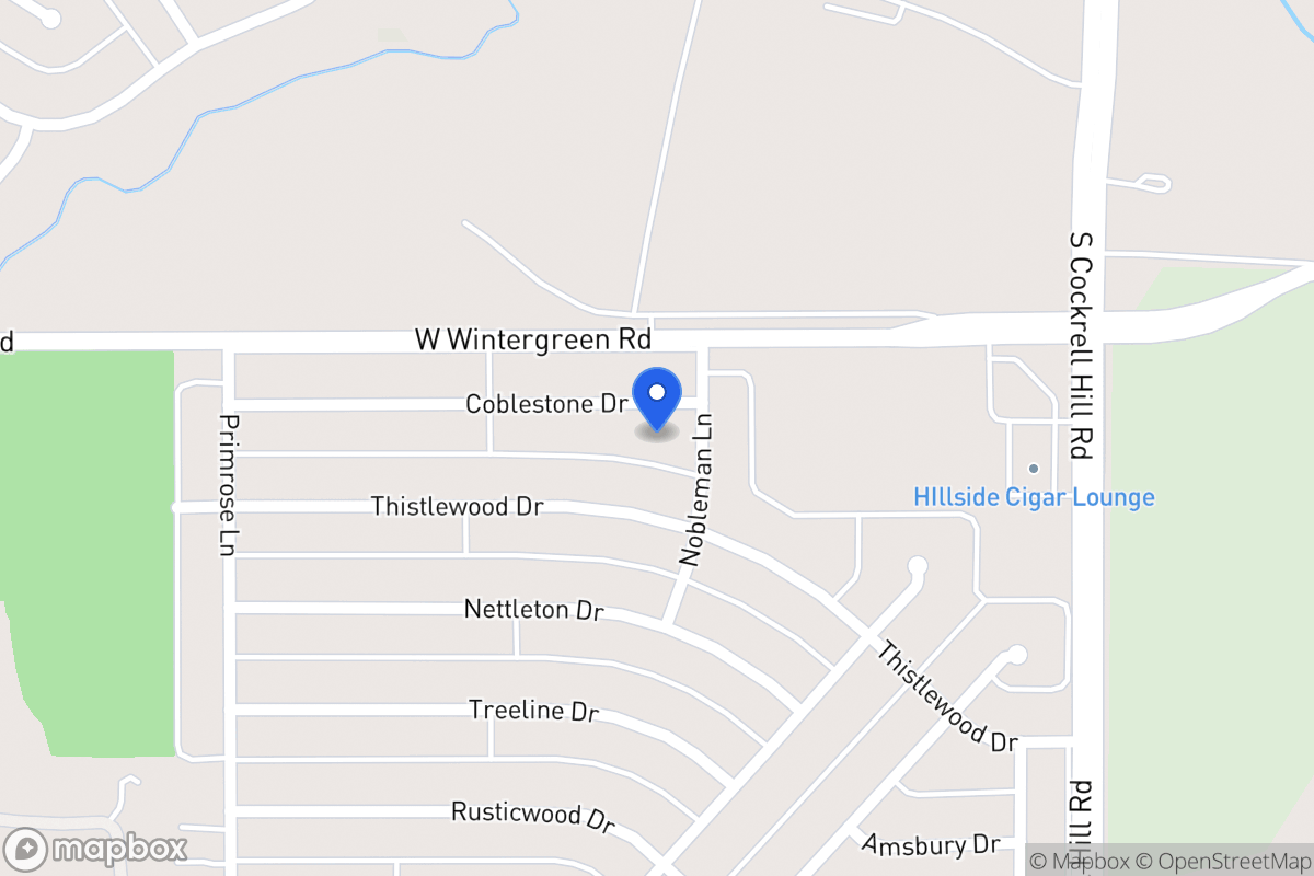 Map of 1404 Cobblestone Dr