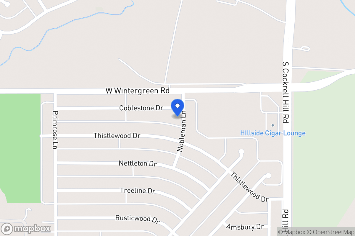Map of 1400 Cobblestone Dr