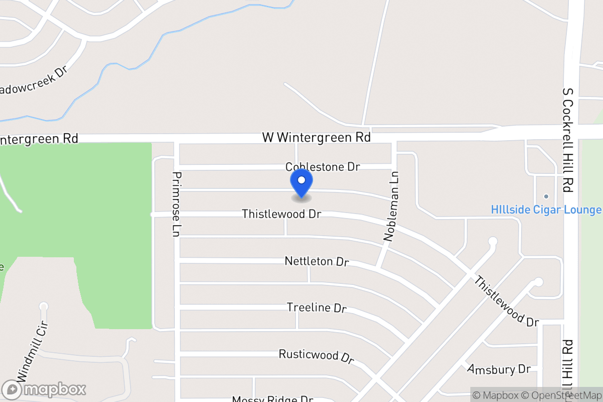 Map of 1429 Thistlewood Dr