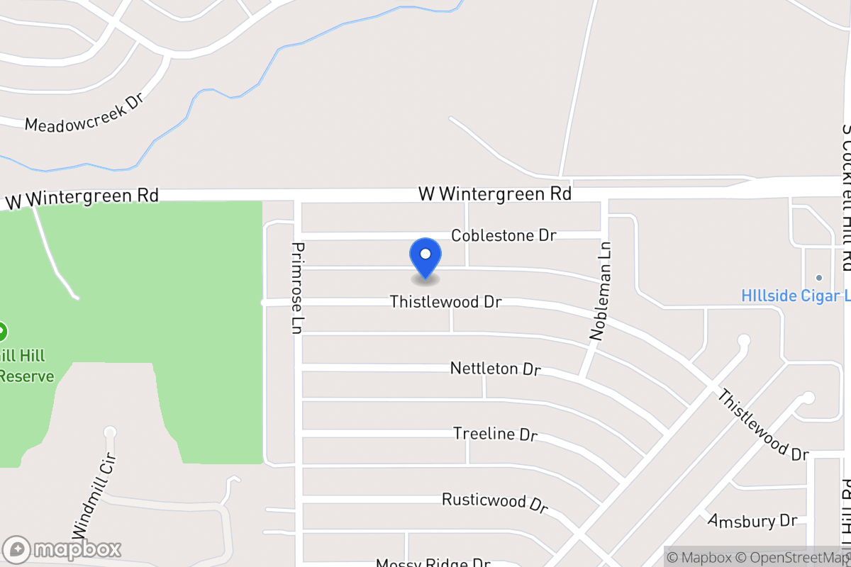 Map of 1509 Thistlewood Dr