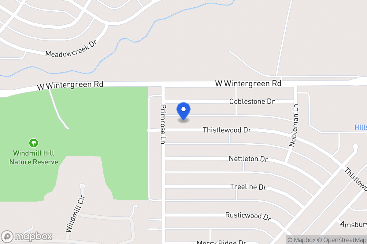 Map of 1529 Thistlewood Dr, Desoto