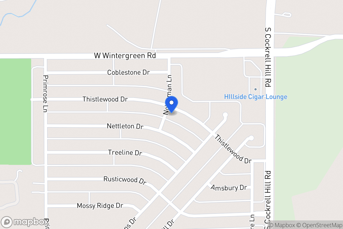 Map of 1340 Thistlewood Dr