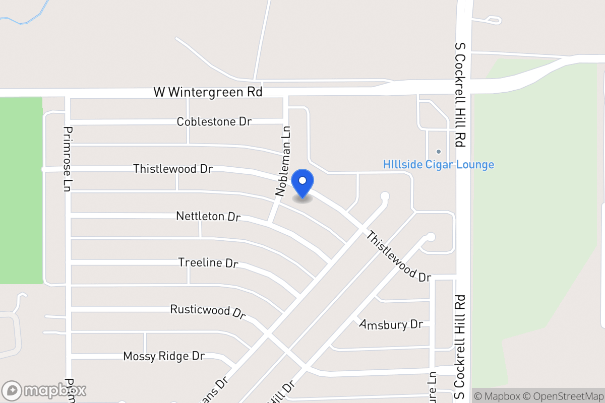 Map of 1336 Thistlewood Dr