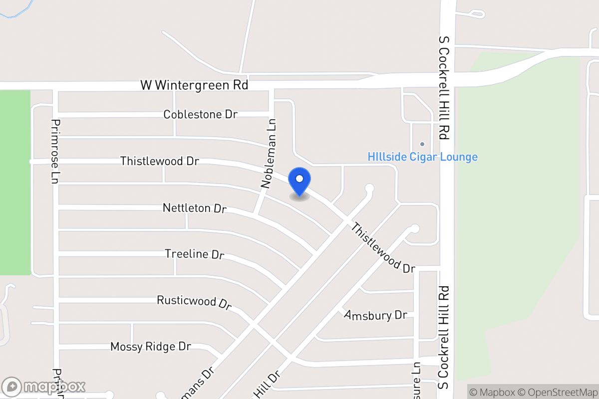 Map of 1332 Thistlewood Dr