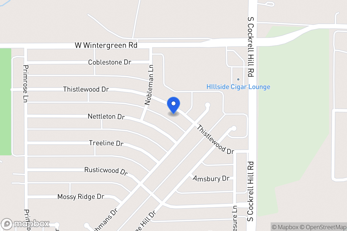 Map of 1328 Thistlewood Dr