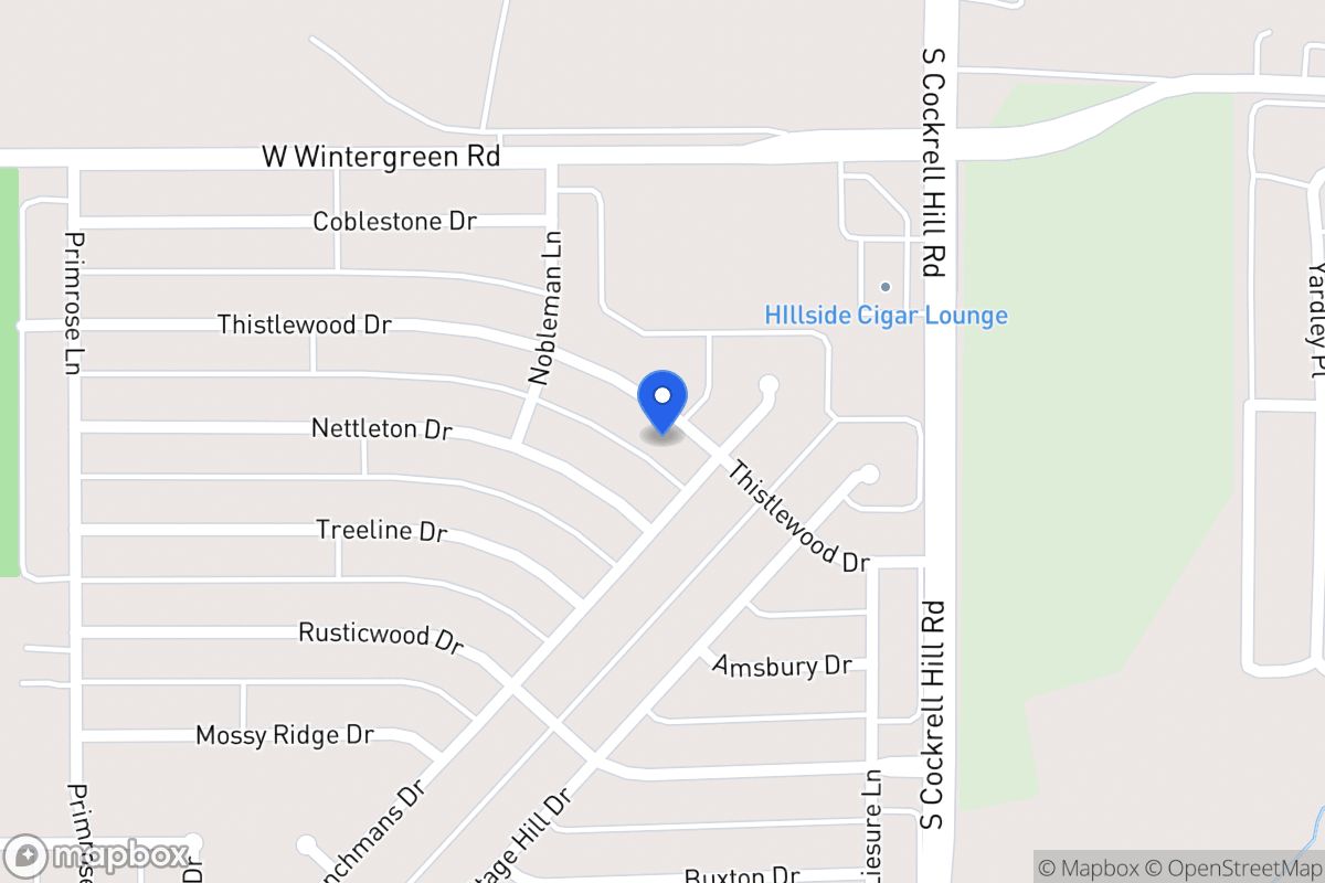 Map of 1324 Thistlewood Dr