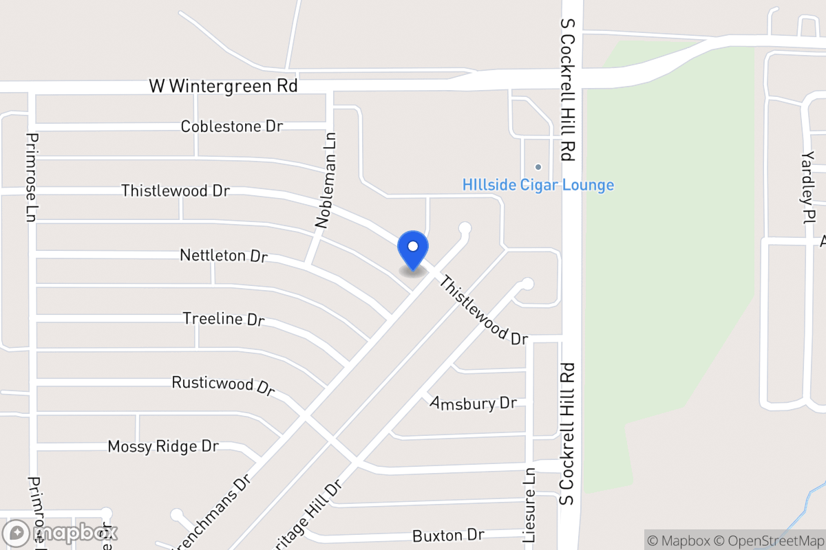 Map of 1320 Thistlewood Dr