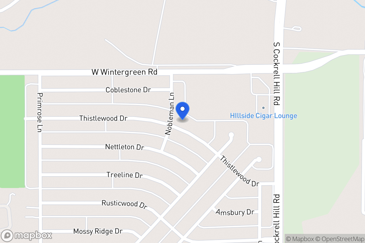 Map of 1339 Thistlewood Dr