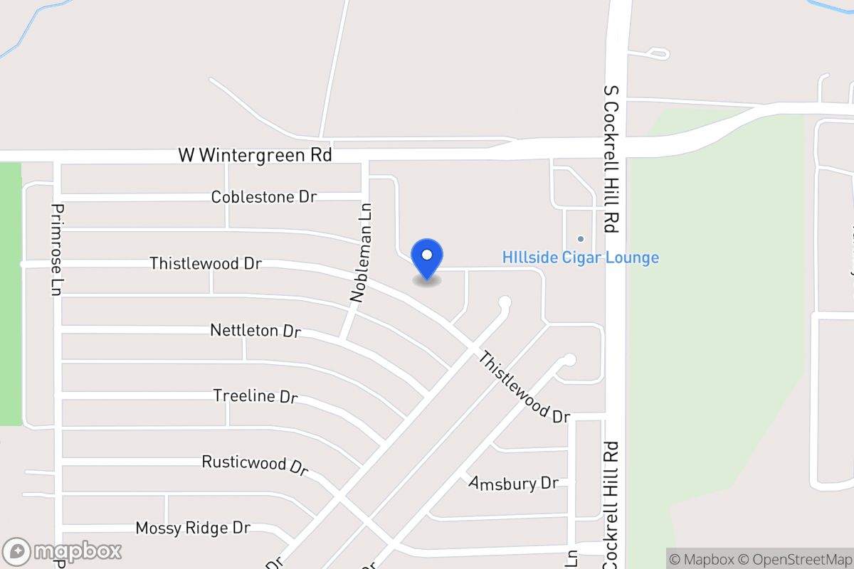 Map of 1331 Thistlewood Dr