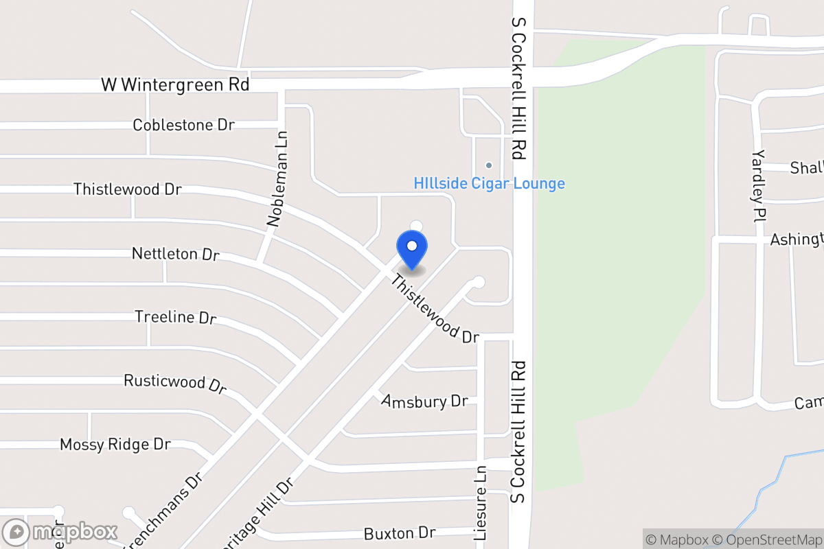 Map of 1400 Frenchmans Dr