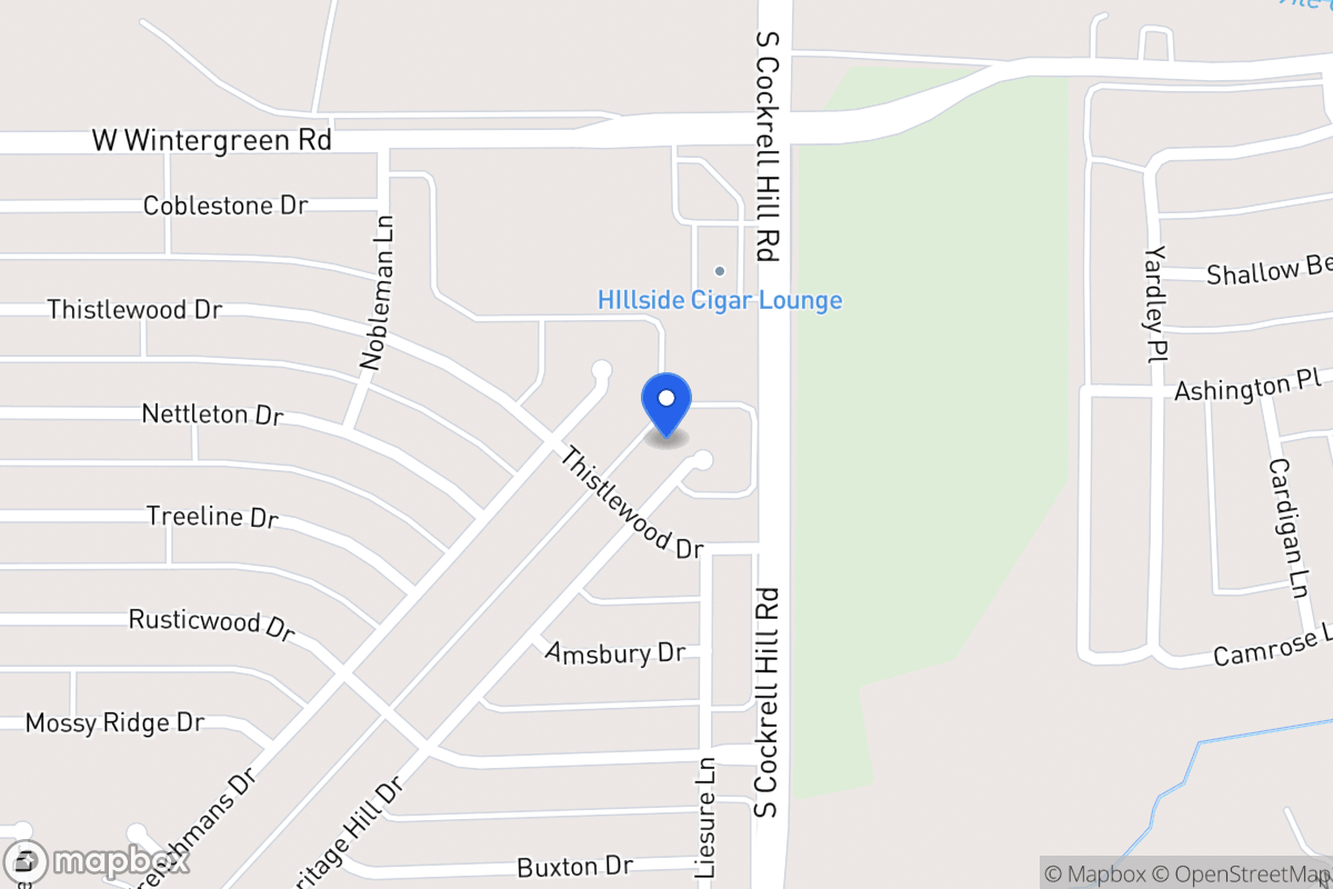 Map of 1409 Heritage Hill Dr