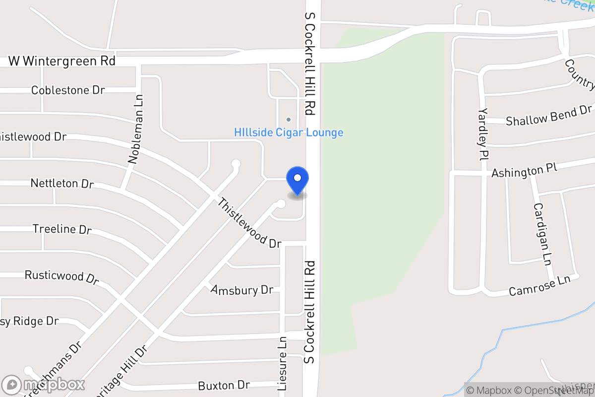 Map of 1412 Heritage Hill Dr