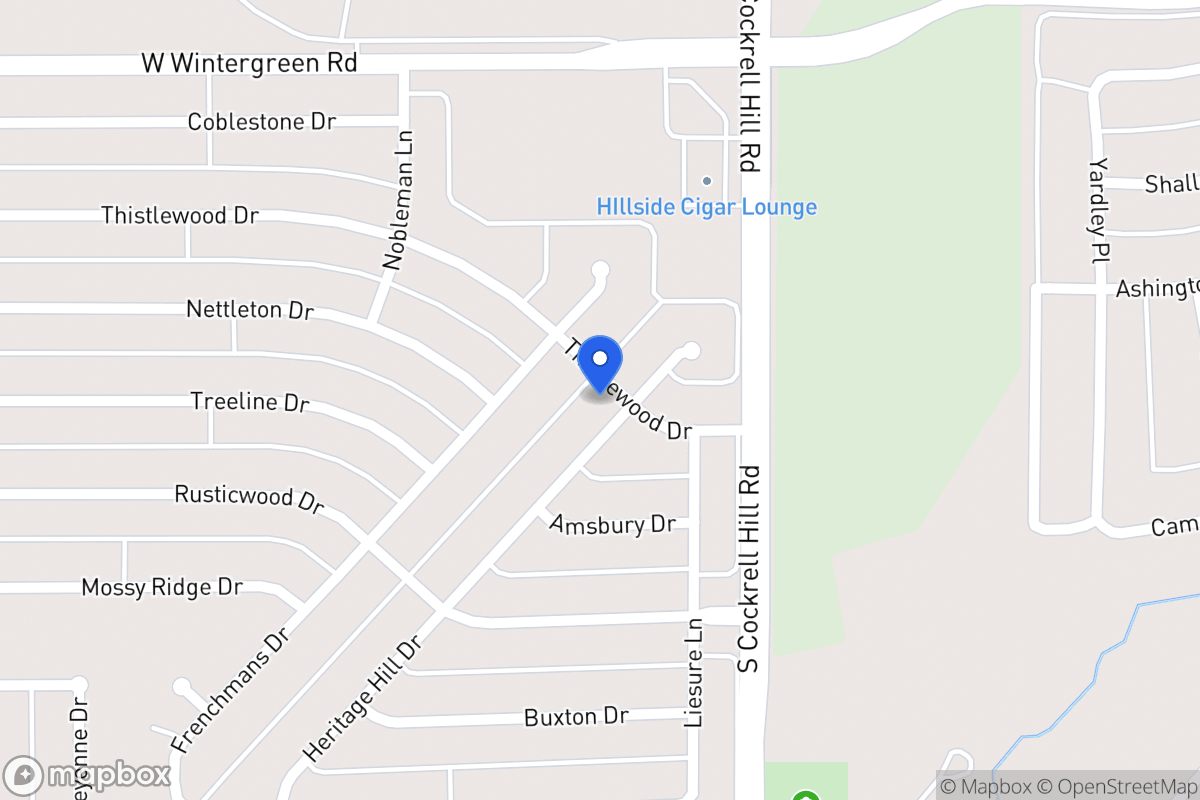 Map of 1341 Heritage Hill Dr