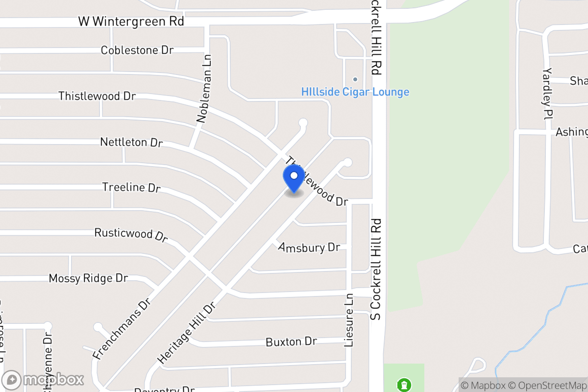 Map of 1333 Heritage Hill Dr