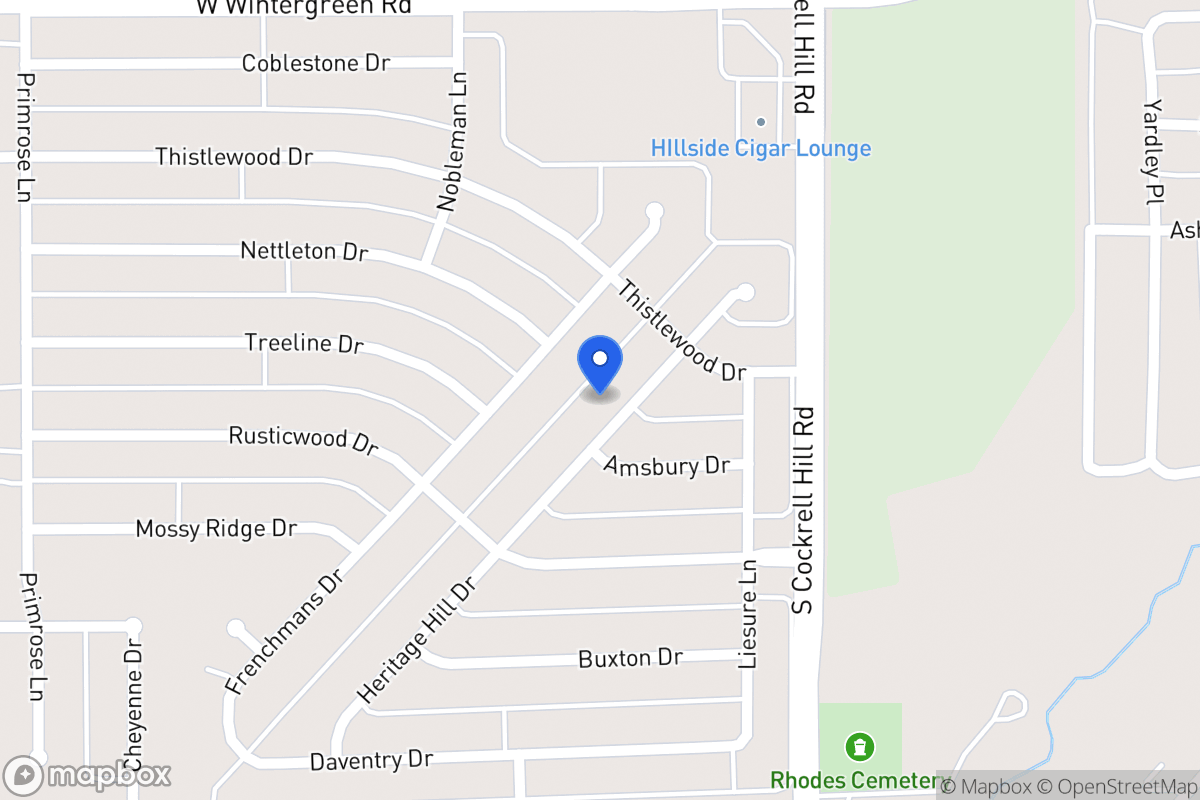 Map of 1325 Heritage Hill Dr