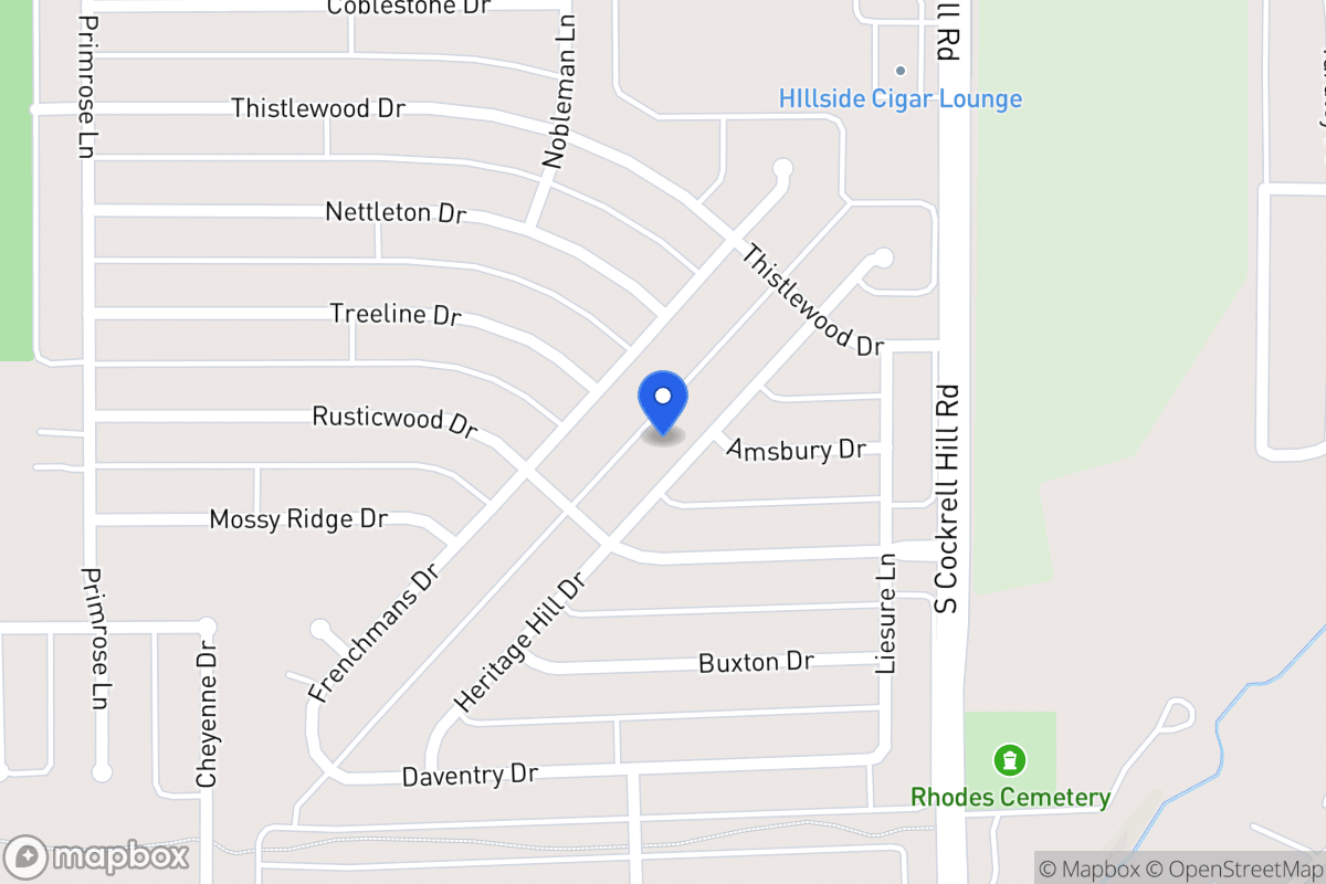 Map of 1313 Heritage Hill Dr