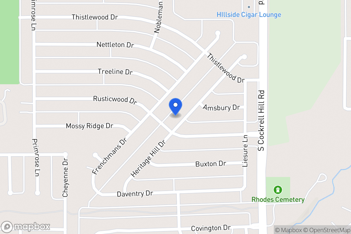 Map of 1305 Heritage Hill Dr