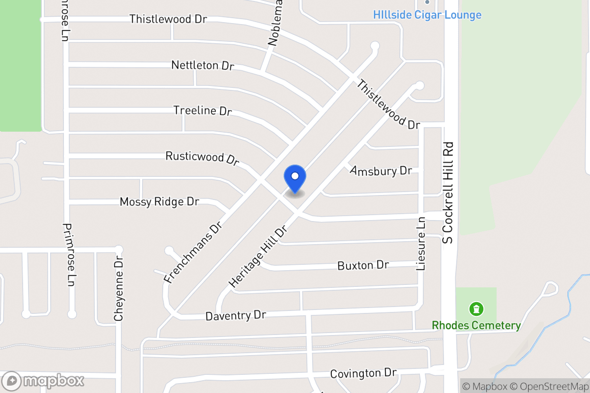 Map of 1301 Heritage Hill Dr